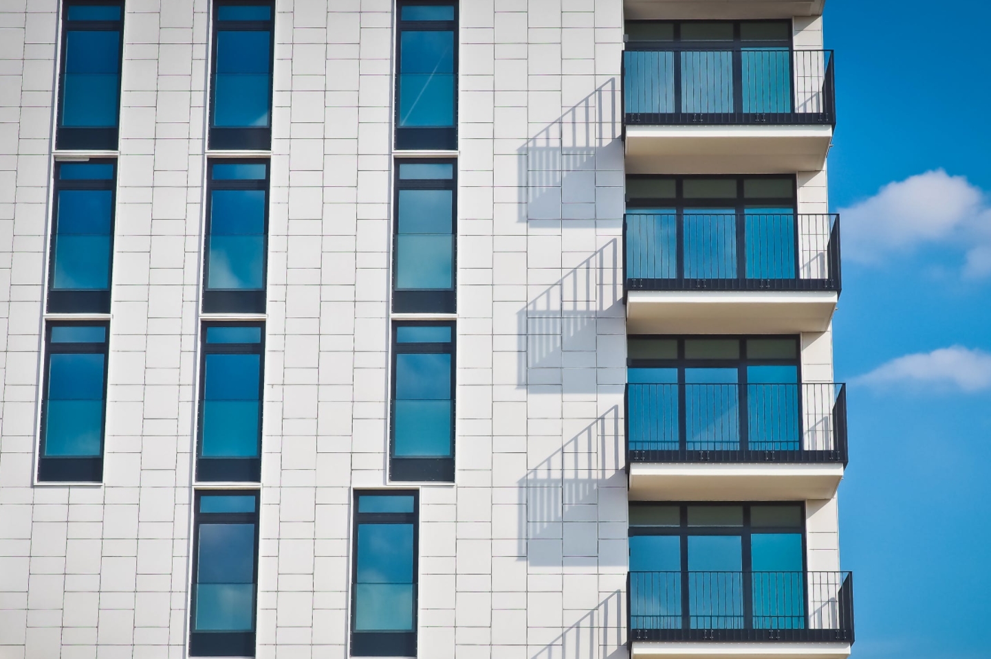 Building with balcony